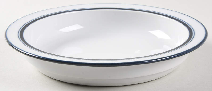 Christianshavn Blue Rim Soup Bowl by Dansk-1