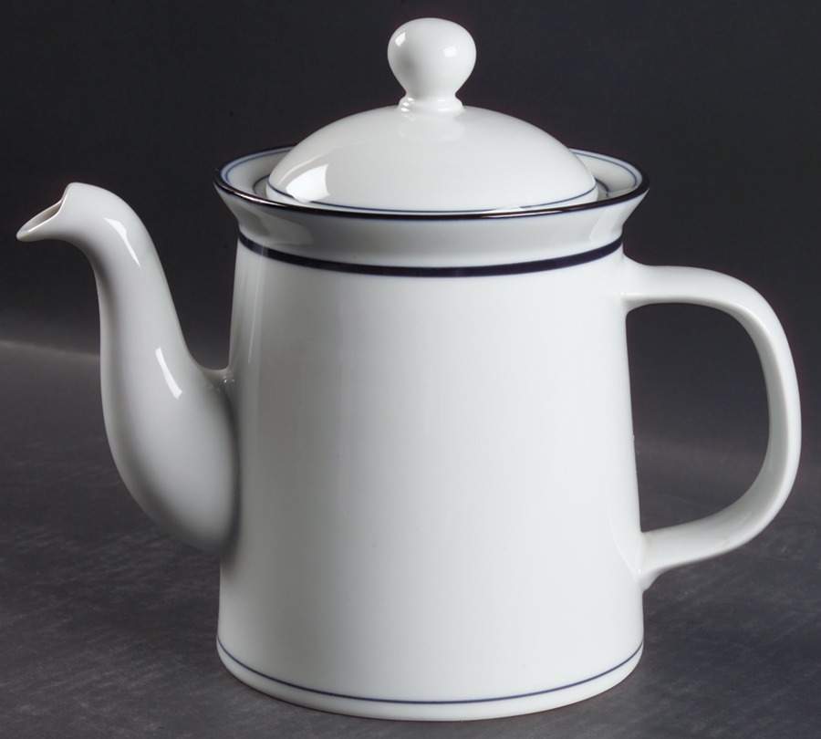 Christianshavn Blue Coffee Pot & Lid by Dansk-1