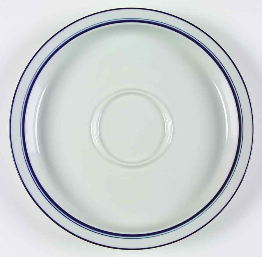 Christianshavn Blue Chip Bowl/Plate for Chip & Dip Set by Dansk-1