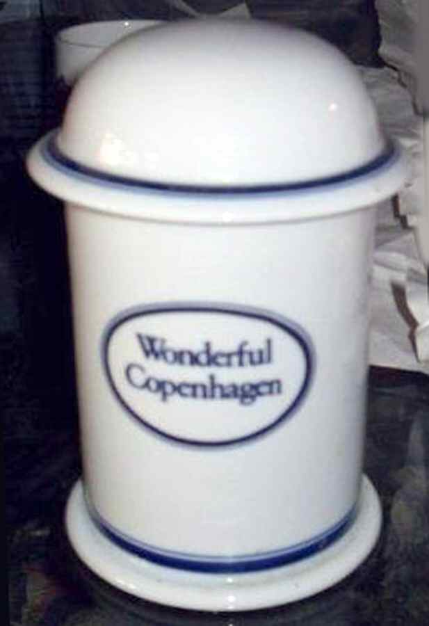 Christianshavn Blue Small Canister & Lid by Dansk-1