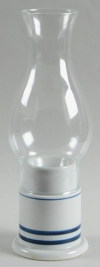 Christianshavn Blue Hurricane Lamp & Globe by Dansk-1