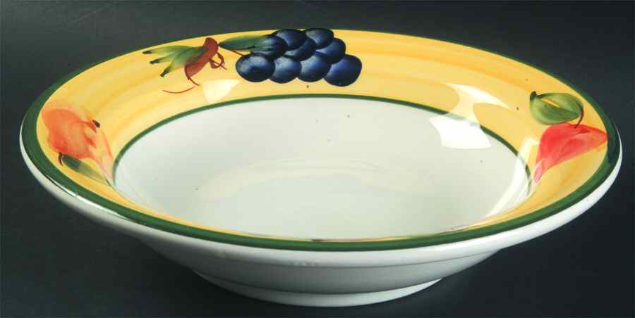 Summer Bounty Large Rim Soup Bowl by Dansk-1