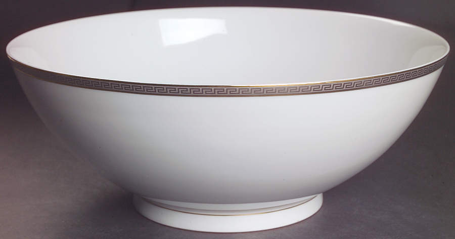 Athos Gold and Platinum 11" Large Salad Serving Bowl by Philippe Deshoulieres-1
