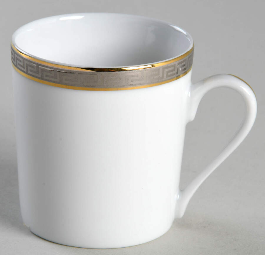 Athos Gold and Platinum Flat Demitasse Cup by Philippe Deshoulieres-1