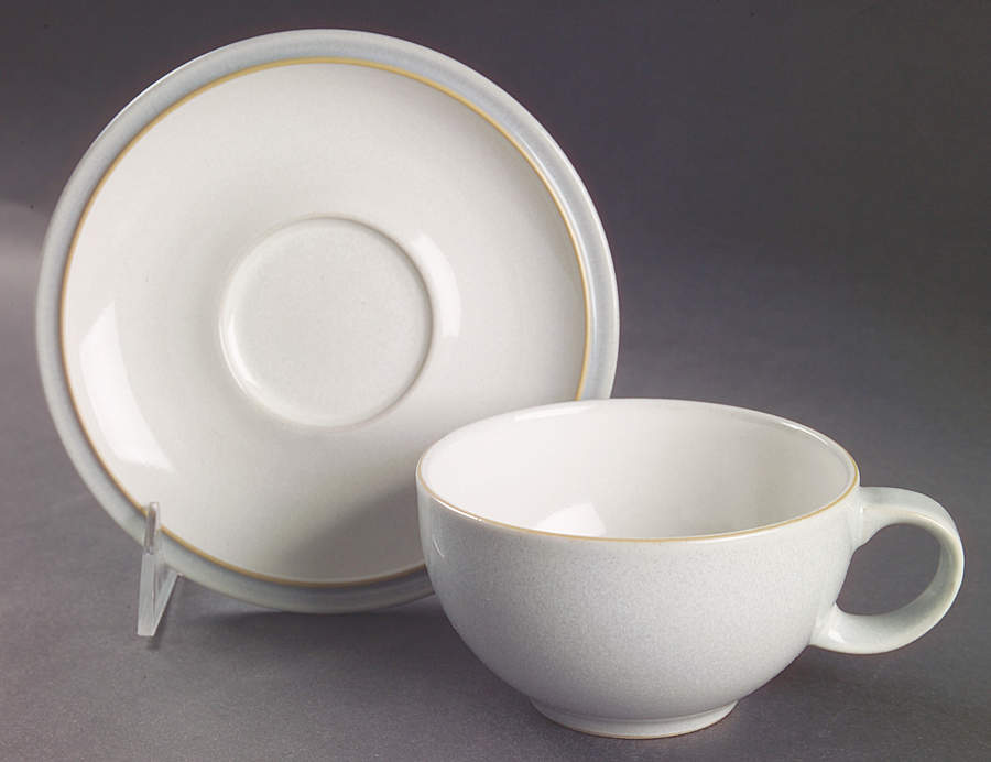 Spirit Flat Cup & Saucer Set by Denby-Langley-1