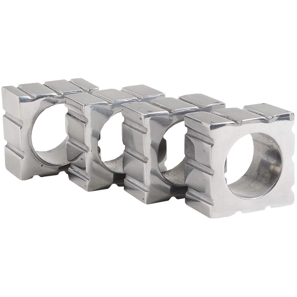 Spirit Metal Napkin Ring - Set of 4 by Denby-Langley-1