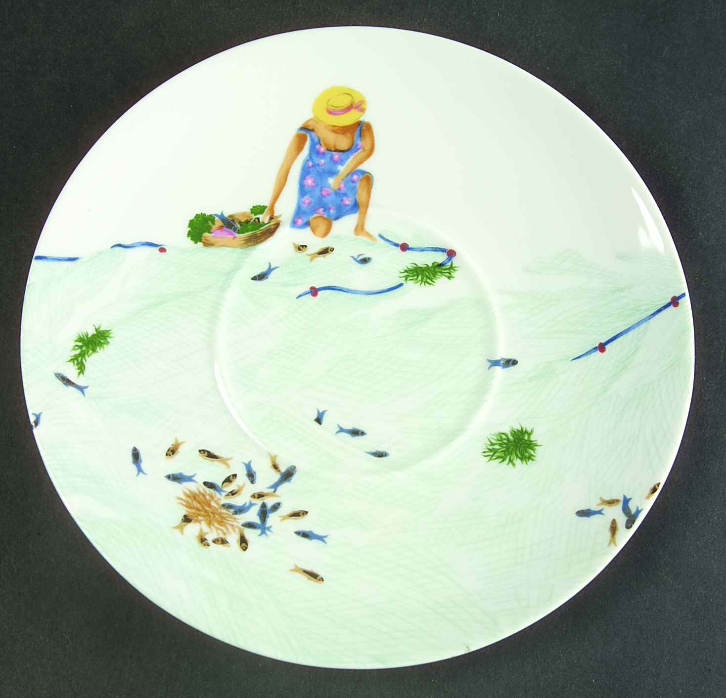 Mer Des Caraibes Saucer for Cream Soup Bowl by Philippe Deshoulieres-1
