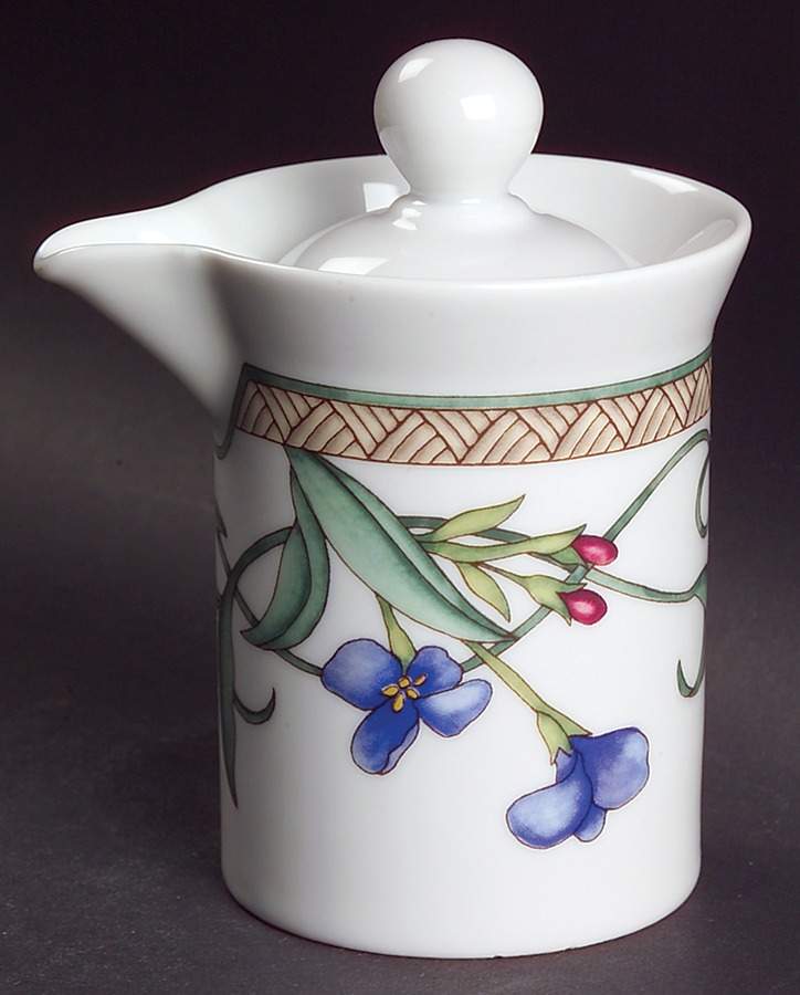 Umbrian Flowers Creamer & Lid by Dansk-1