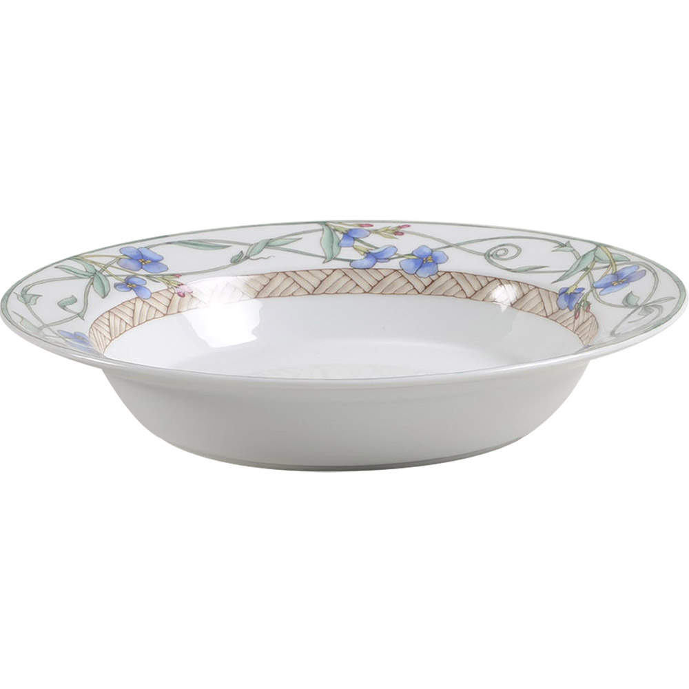 Umbrian Flowers Rim Soup Bowl by Dansk-1