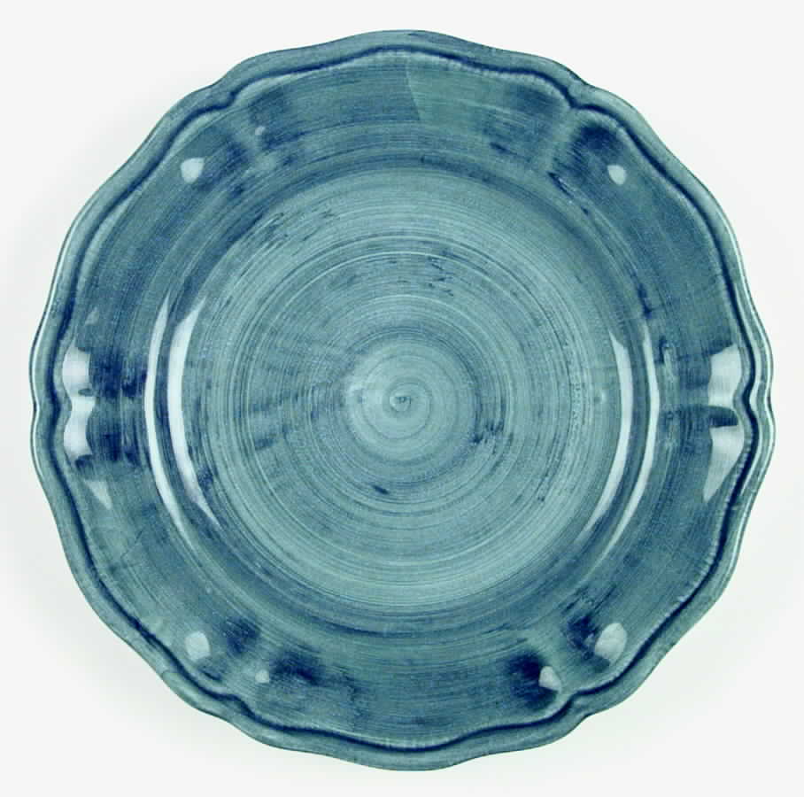 Kaleidoscope Teal Dinner Plate by Deruta (Italy)-1