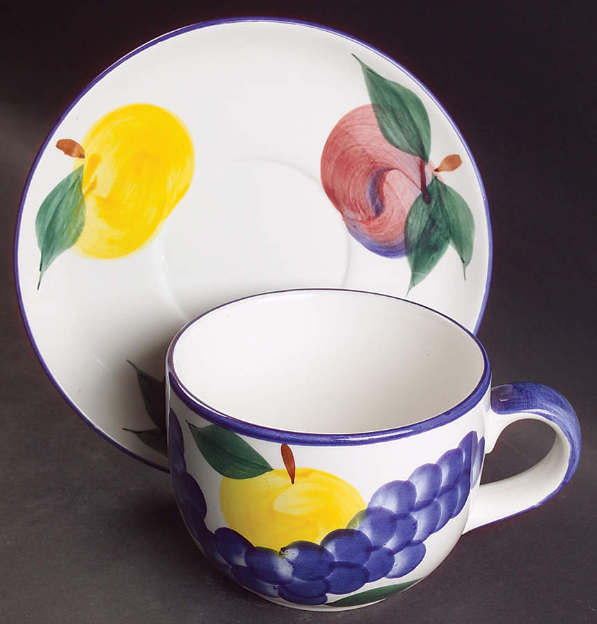 Tuscany Collection Jumbo Cup & Saucer Set by Dansk-1