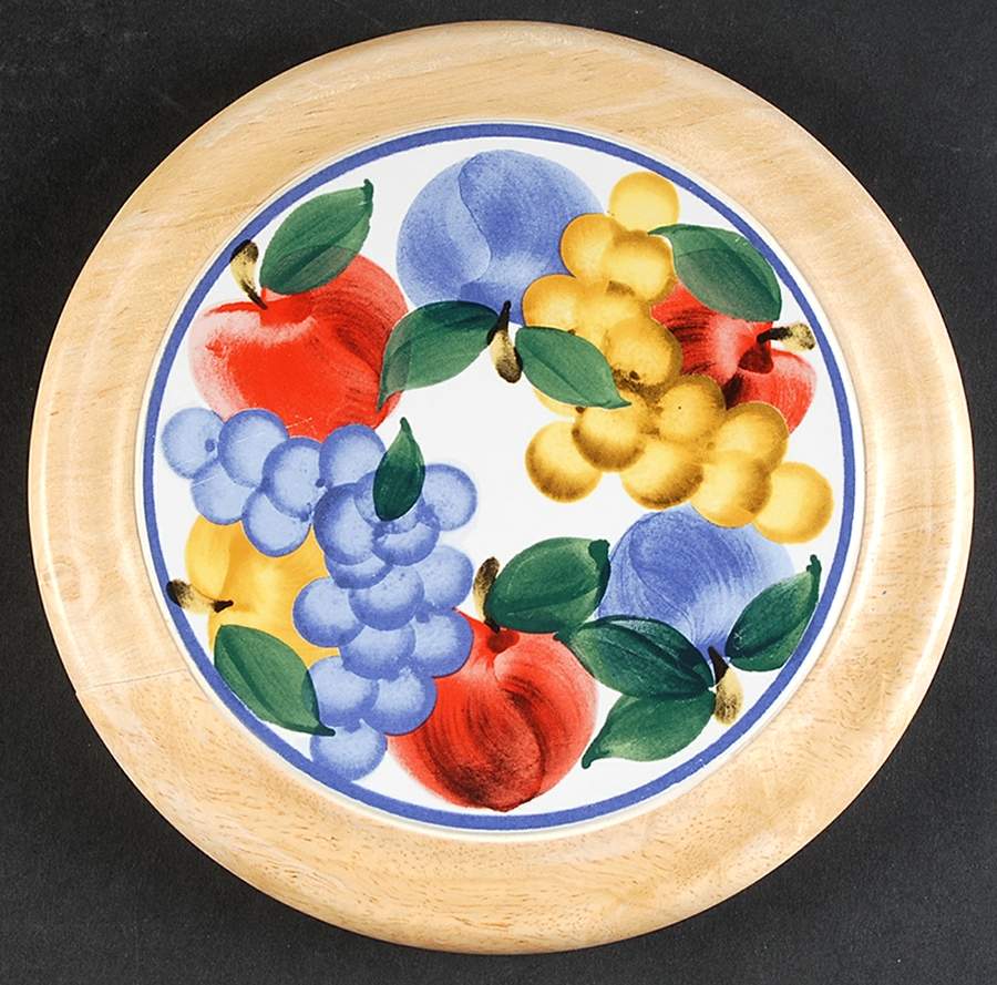 Tuscany Collection Round Wood Trivet by Dansk-1