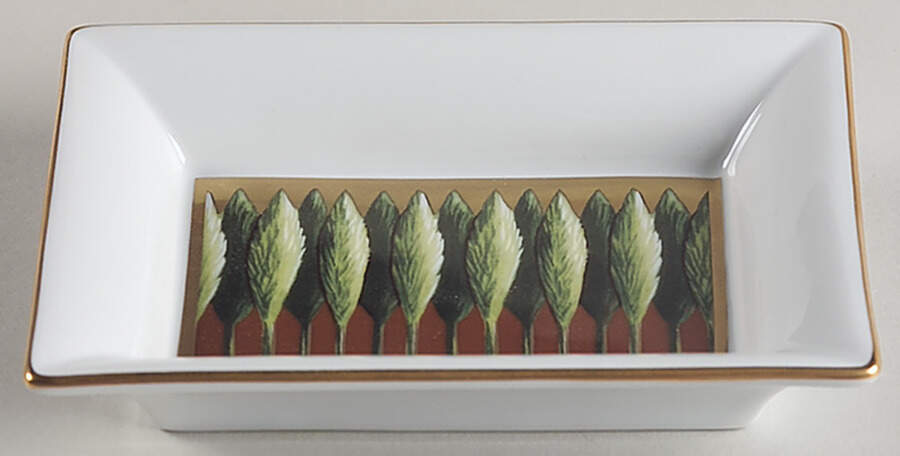 Toscane Et Jardins de Florence 4" Rectangular Tray by Philippe Deshoulieres-1