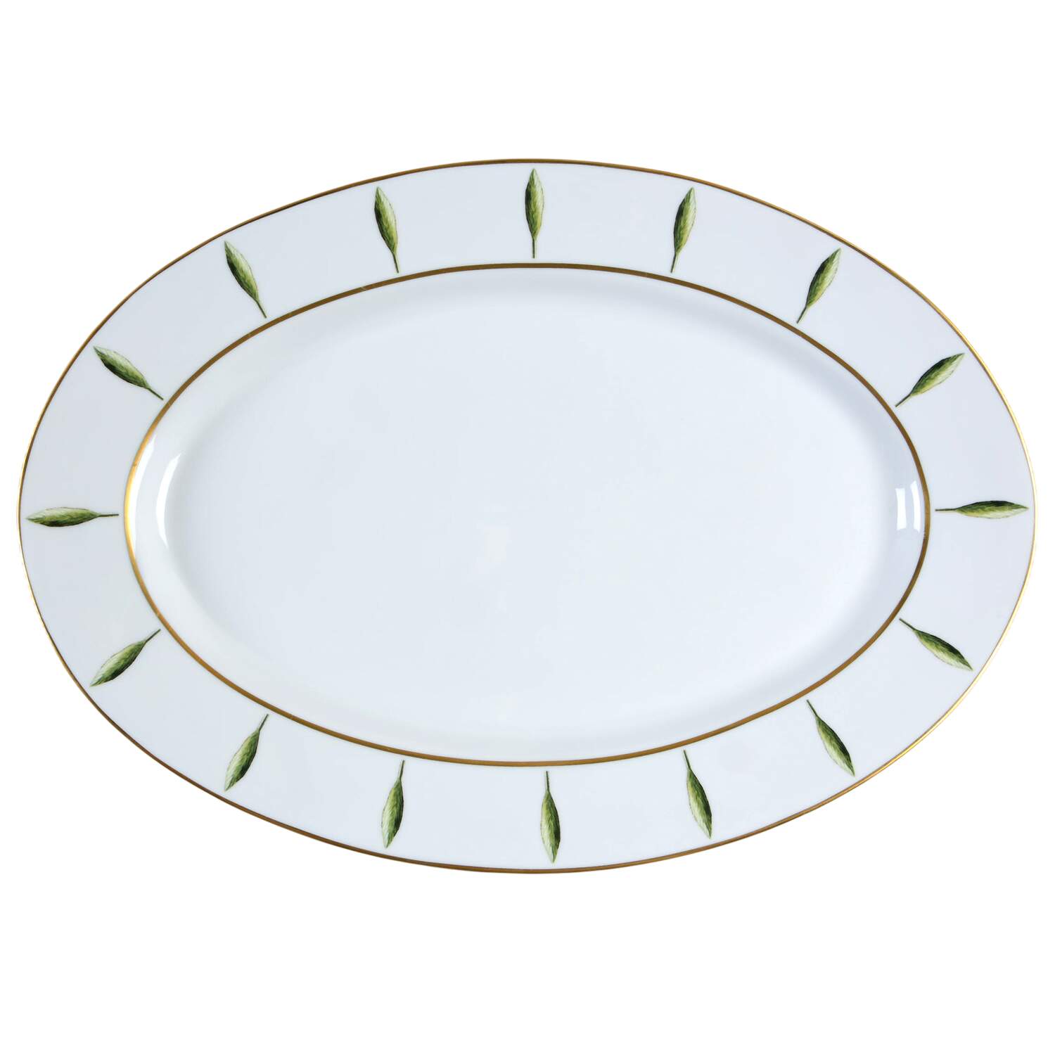 Toscane Et Jardins de Florence 16" Oval Serving Platter by Philippe Deshoulieres-1