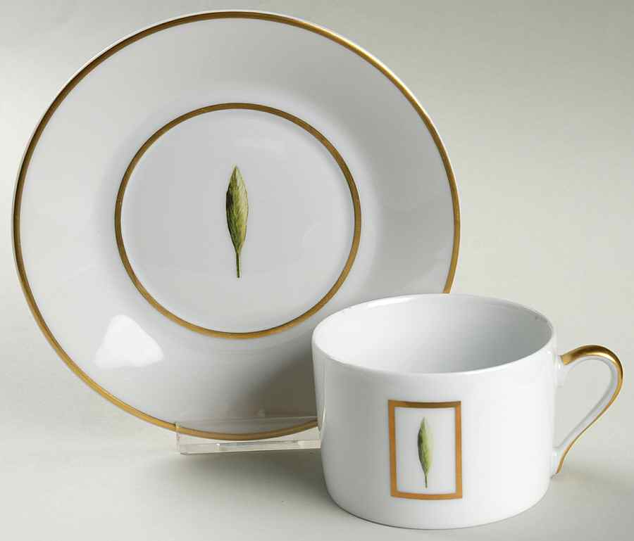 Toscane Et Jardins de Florence Flat Cup & Saucer Set by Philippe Deshoulieres-1