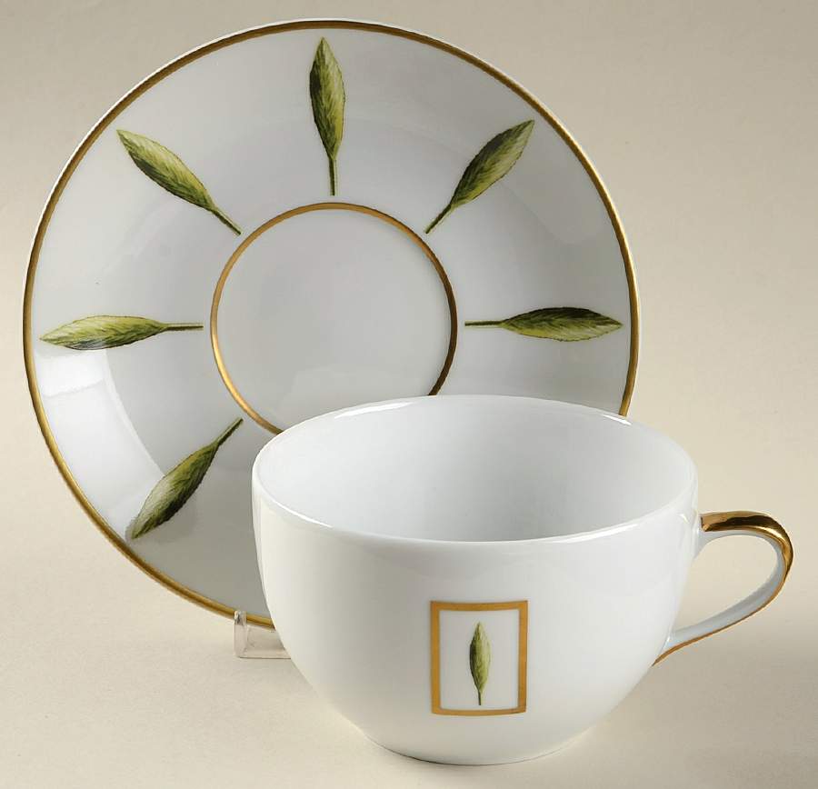 Toscane Et Jardins de Florence Breakfast Cup & Saucer Set by Philippe Deshoulieres-1