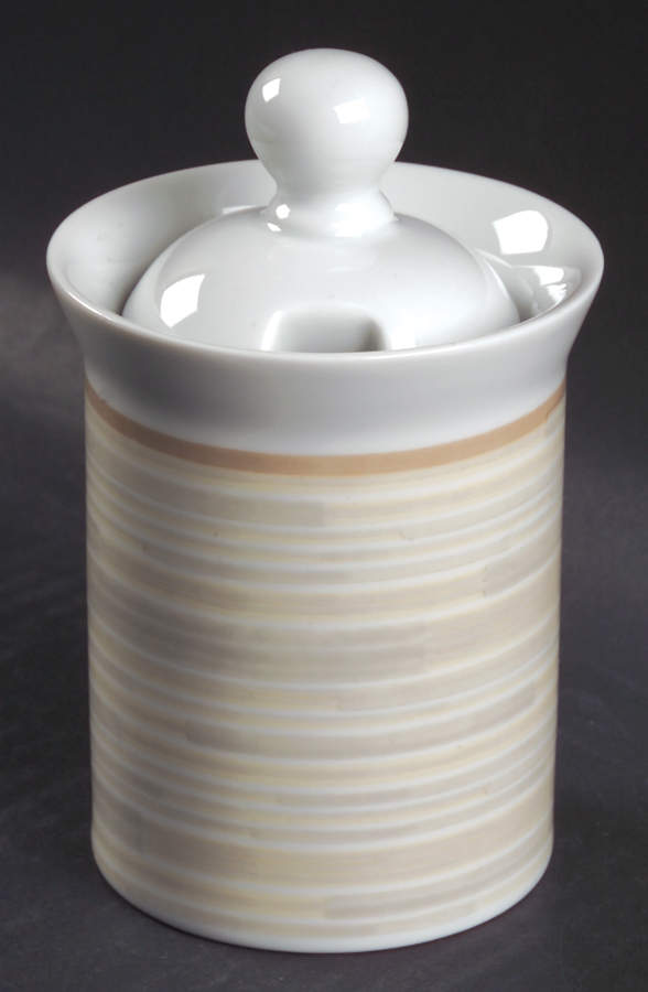 Centra Taupe Sugar Bowl & Lid by Dansk-1
