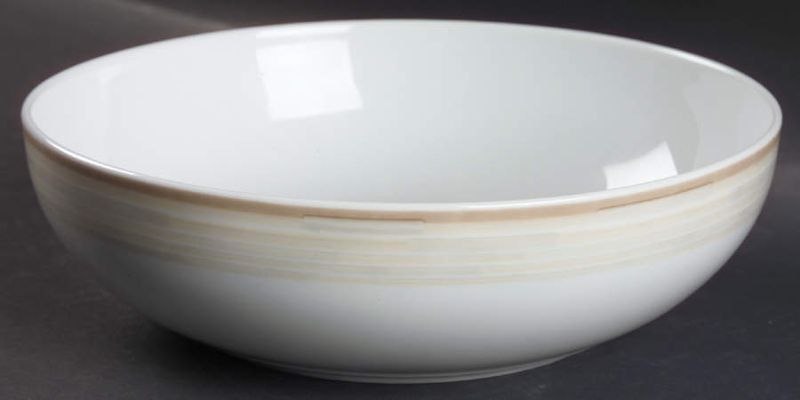 Centra Taupe 8" Individual Pasta Bowl by Dansk-1