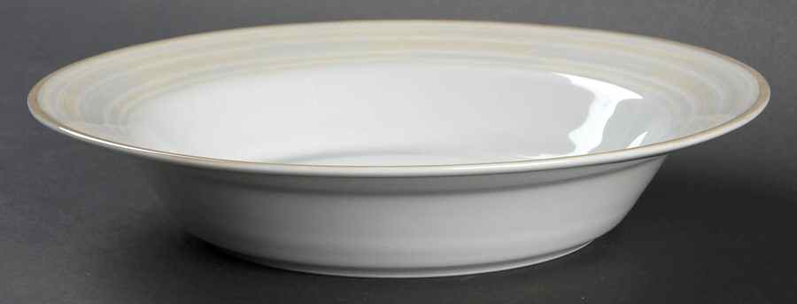 Centra Taupe Rim Soup Bowl by Dansk-1