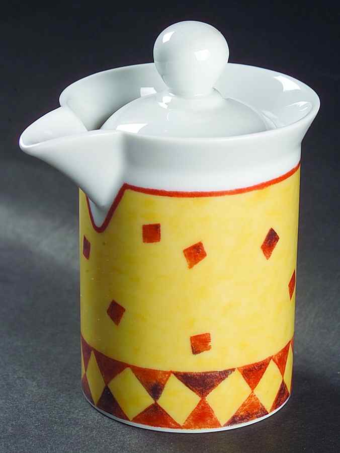Parallel Diamond Creamer & Lid by Dansk-1