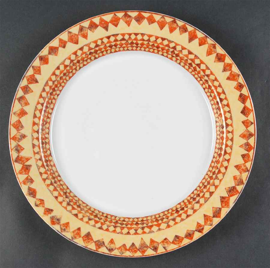 Parallel Diamond 13" Chop Plate (Round Platter) by Dansk-1