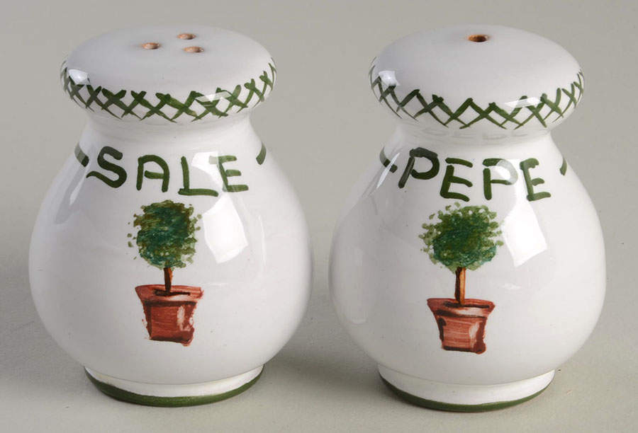 Giardino Salt & Pepper Set by Deruta (Italy)-1