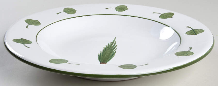 Giardino Large Rim Soup Bowl by Deruta (Italy)-1
