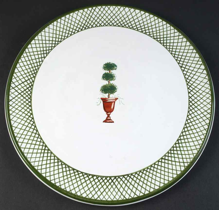 Giardino Cake Plate by Deruta (Italy)-1