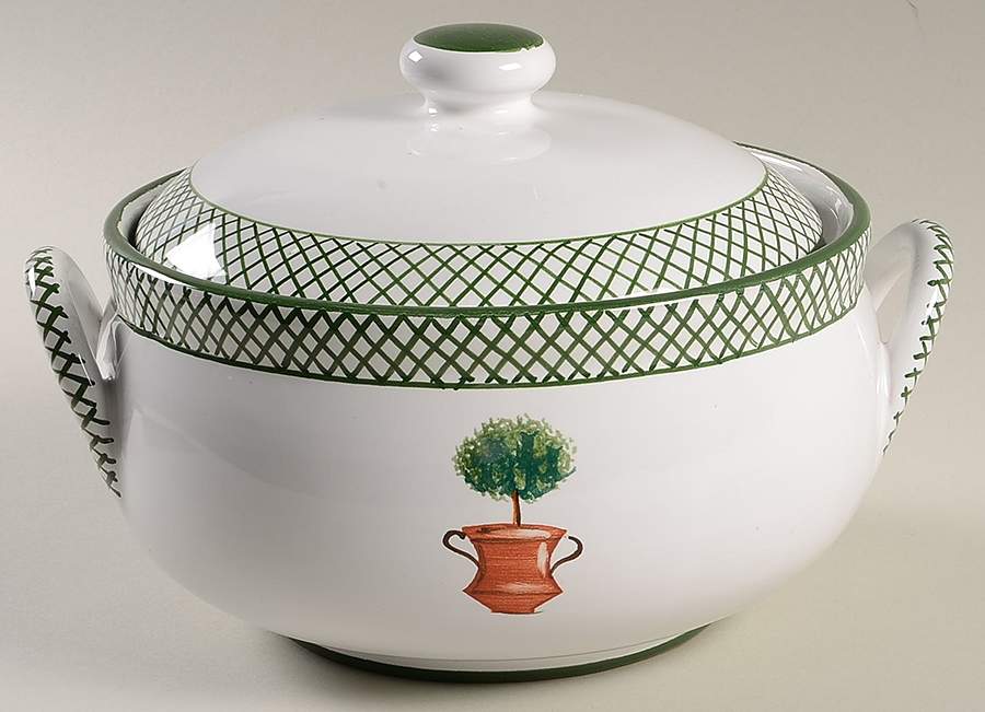 Giardino Round Covered Vegetable by Deruta (Italy)-1
