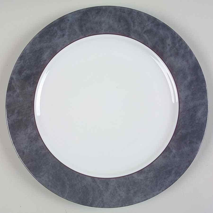 Indienne Gris Service Plate (Charger) by Philippe Deshoulieres-1