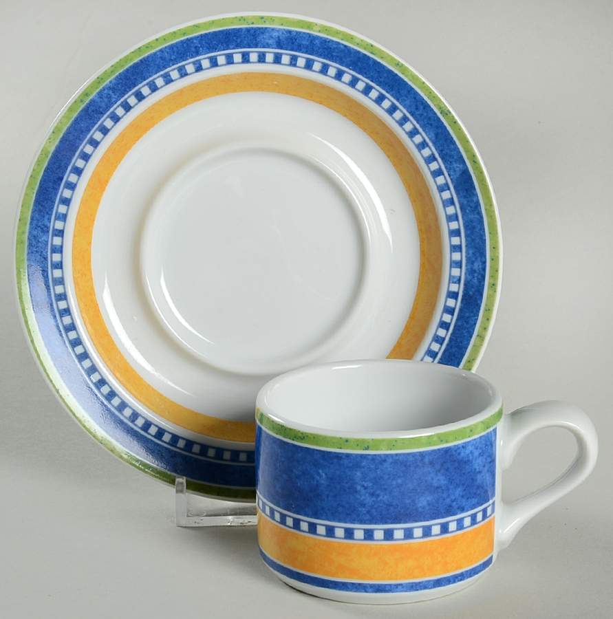 Kobenhavn Flat Demitasse Cup & Saucer Set by Dansk-1