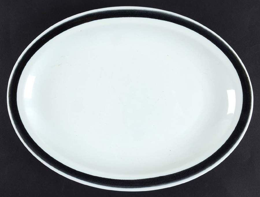 Oyster White 12" Oval Serving Platter by Designers Collection-1