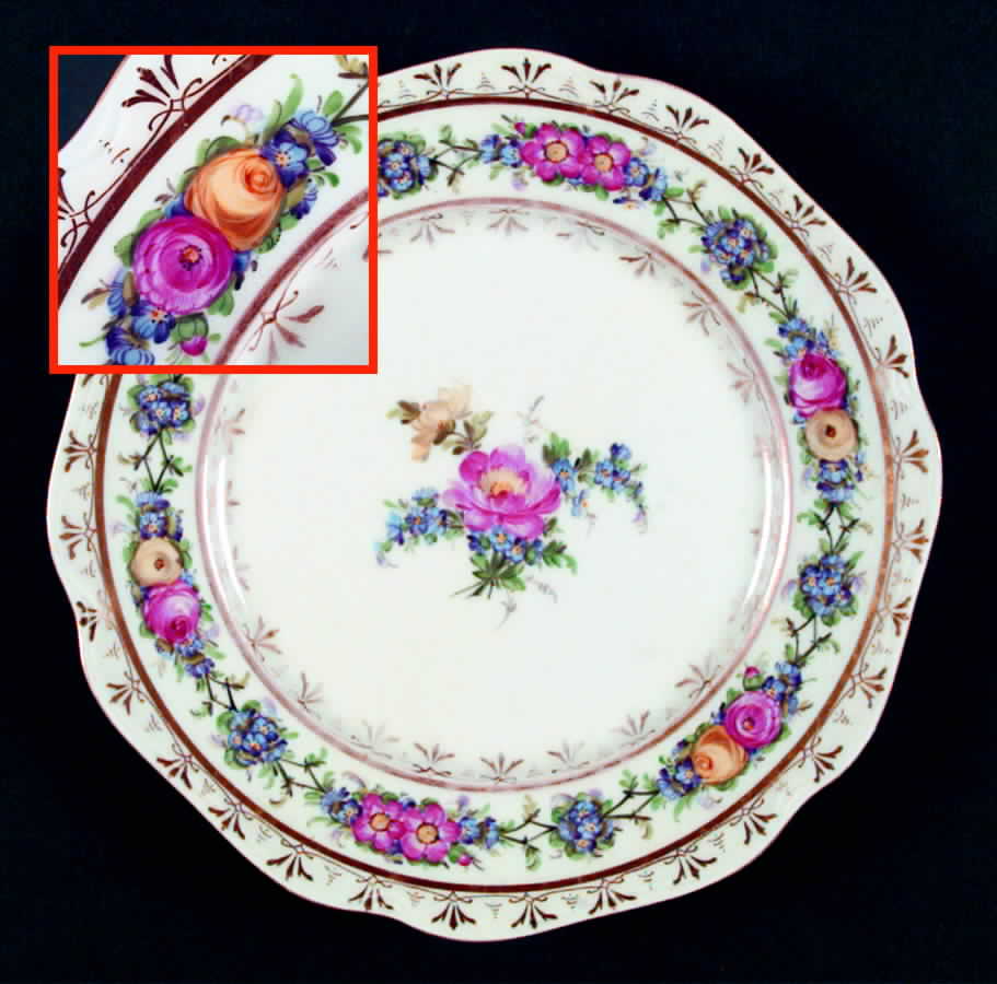 Saxony Dinner Plate by Dresden (German)-1