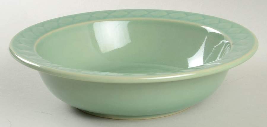 Terrazzo Venetian Green Rim Soup Bowl by Dansk-1