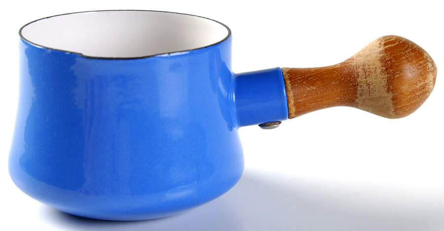 Kobenstyle Blue Open Metal Butter Warmer by Dansk-1