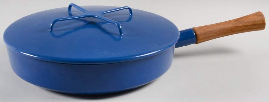 Kobenstyle Blue 11" Covered Browning Skillet by Dansk-1