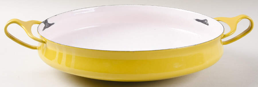 Kobenstyle Yellow (Sungold) 10" Metal Buffet Server by Dansk-1