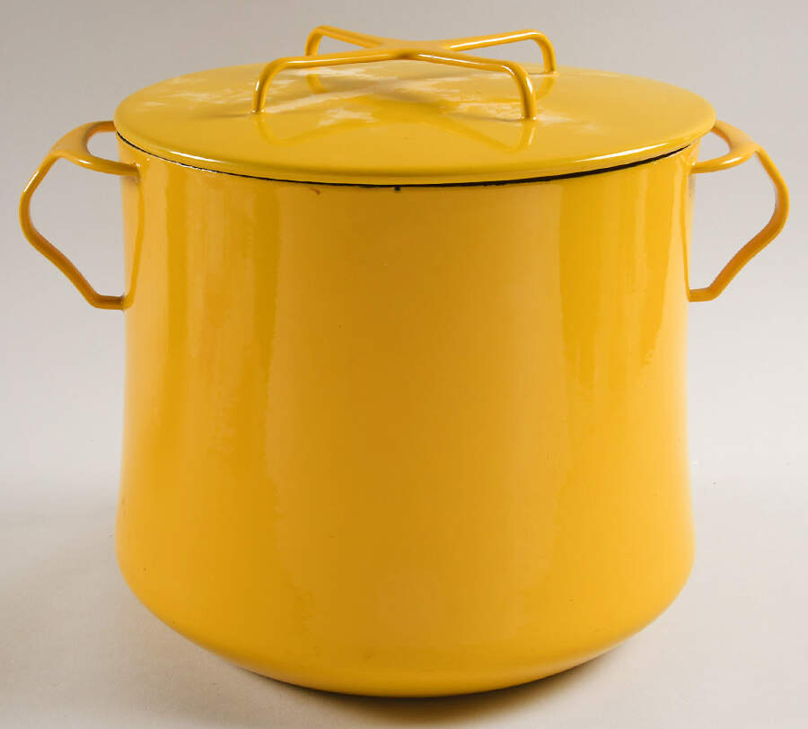 Kobenstyle Yellow (Sungold) 8 Quart Metal Stockpot & Metal Lid by Dansk-1
