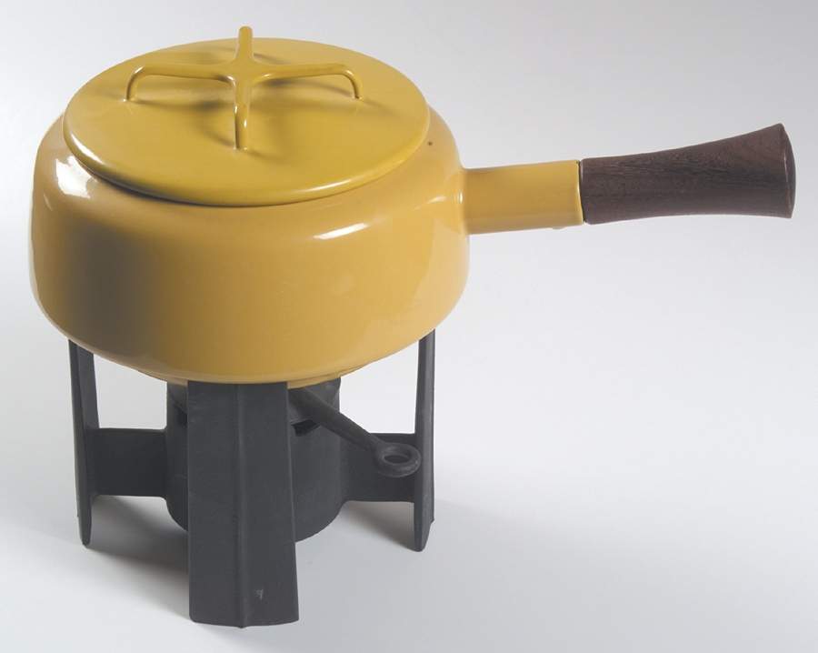 Kobenstyle Yellow (Sungold) Metal Fondue & Warmer Stand by Dansk-1
