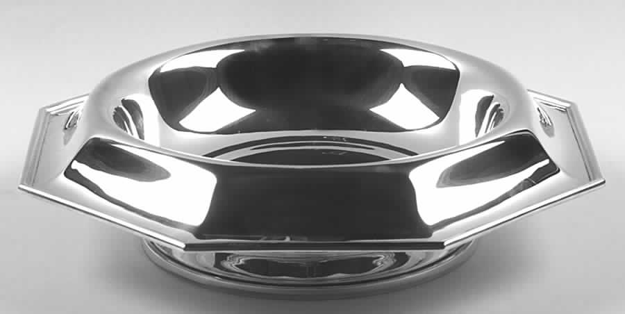 Fairfax (Sterling, Hollowware) Round Sterling Footed Centerpiece by Durgin-1