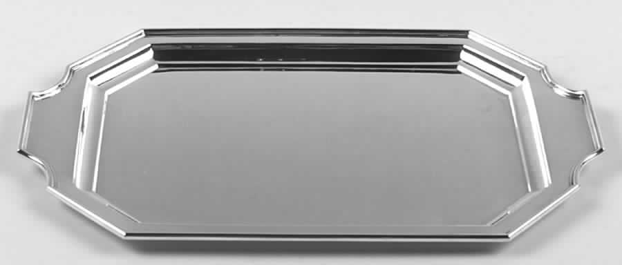 Fairfax (Sterling, Hollowware) Sterling Small-Handled Oval Tray by Durgin-1