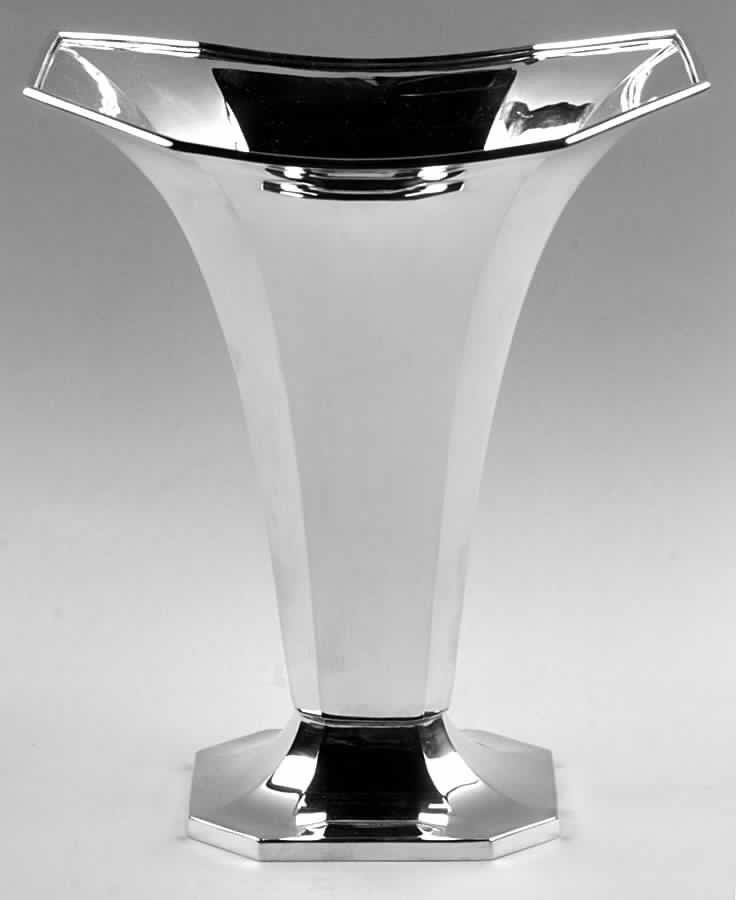 Fairfax (Sterling, Hollowware) Large Sterling Vase by Durgin-1