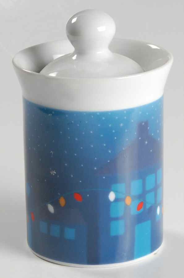 Village Lights Sugar Bowl & Lid by Dansk-1