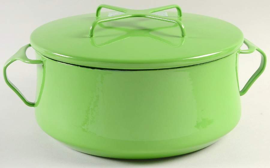 Kobenstyle Green 4 Quart Metal Covered Casserole by Dansk-1