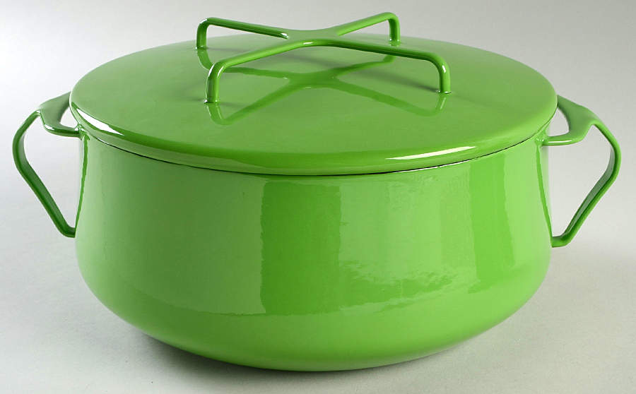 Kobenstyle Green 6 Quart Metal Covered Casserole by Dansk-1