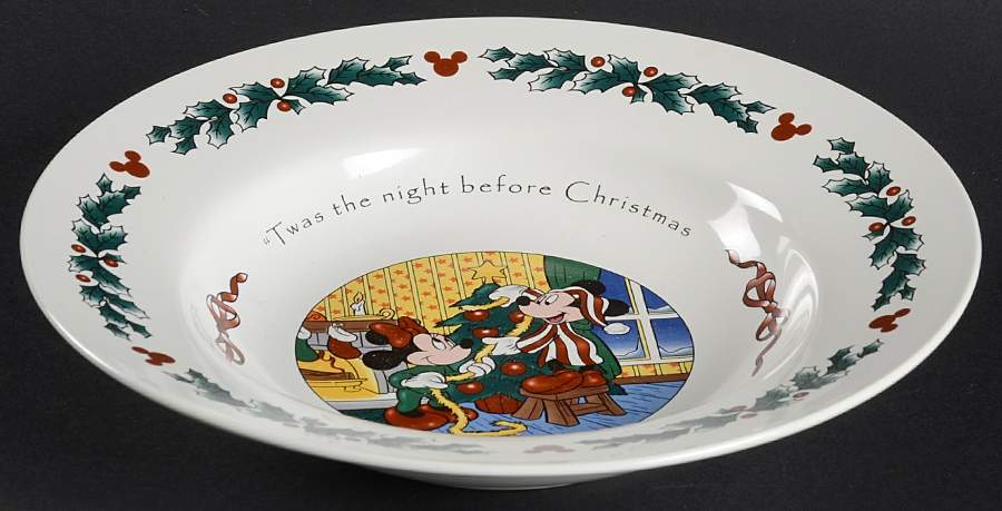 Twas The Night Before Christmas Large Rim Soup Bowl by Disney-1