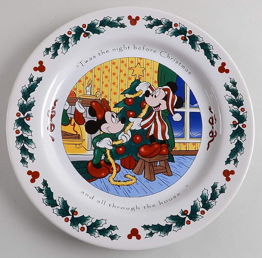 Twas The Night Before Christmas Dinner Plate by Disney-1