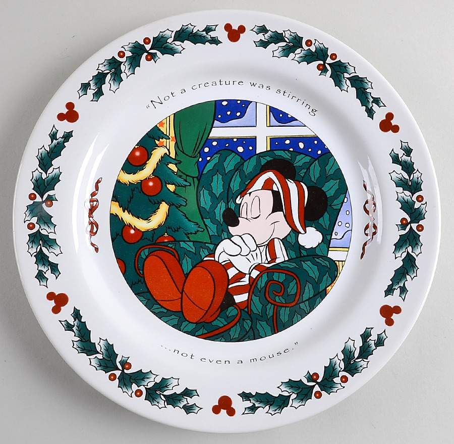 Twas The Night Before Christmas Dinner Plate by Disney-1