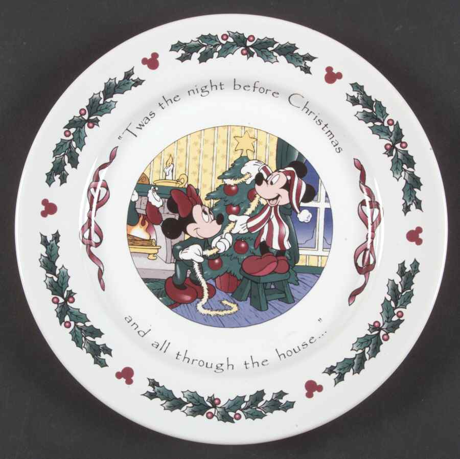 Twas The Night Before Christmas Salad Plate by Disney-1