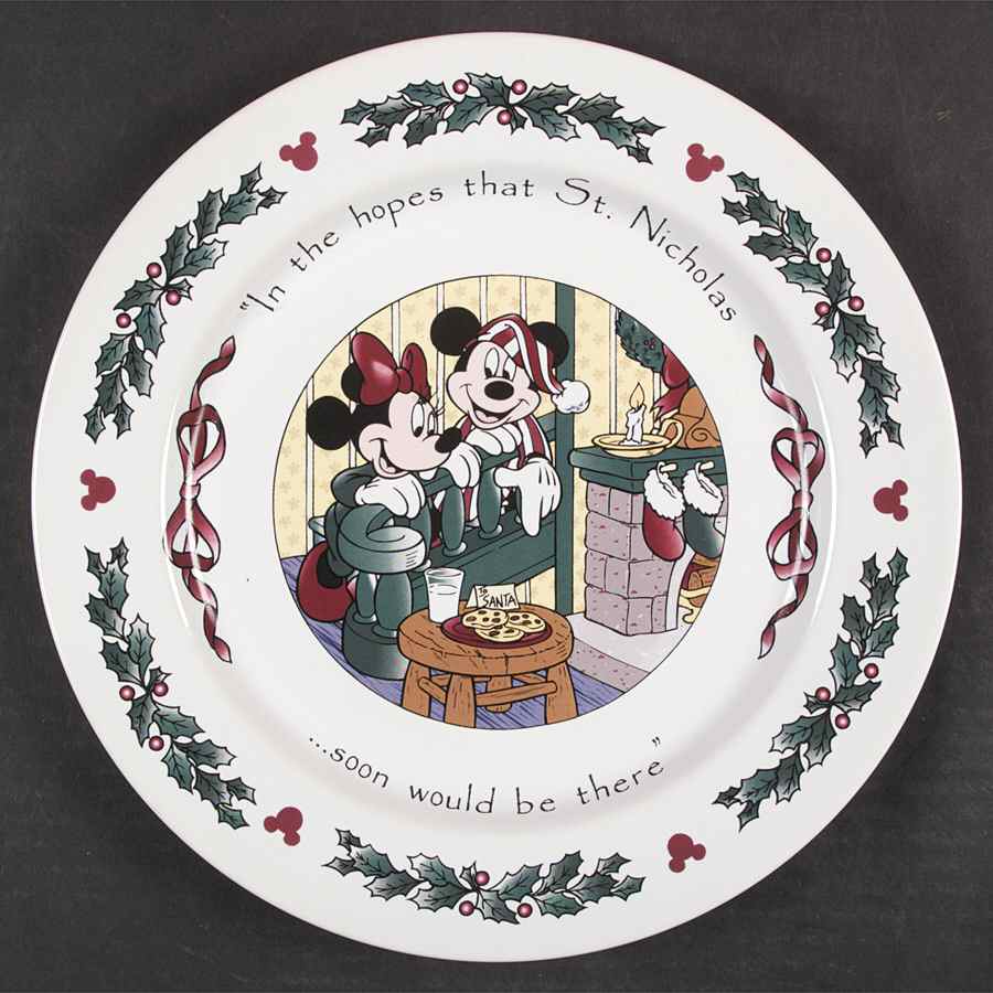Twas The Night Before Christmas Dinner Plate by Disney-1